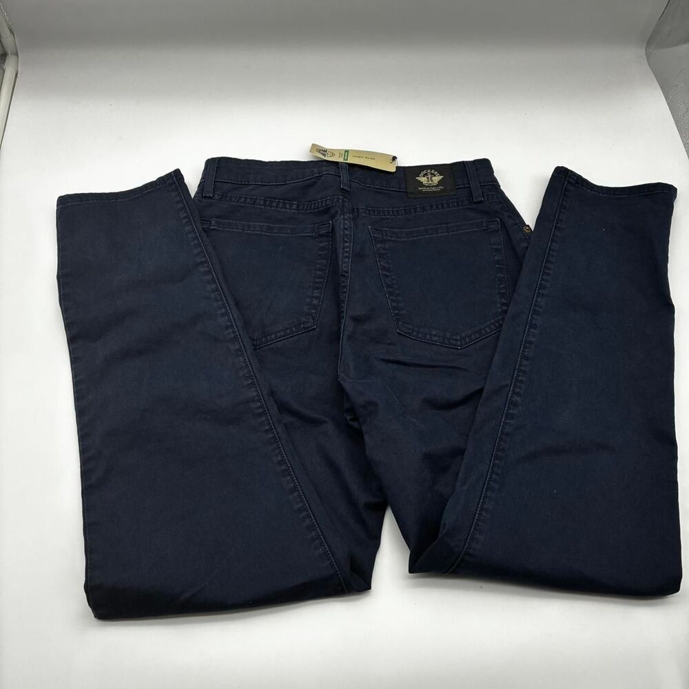 Dockers Women's Navy and Blue Trousers
